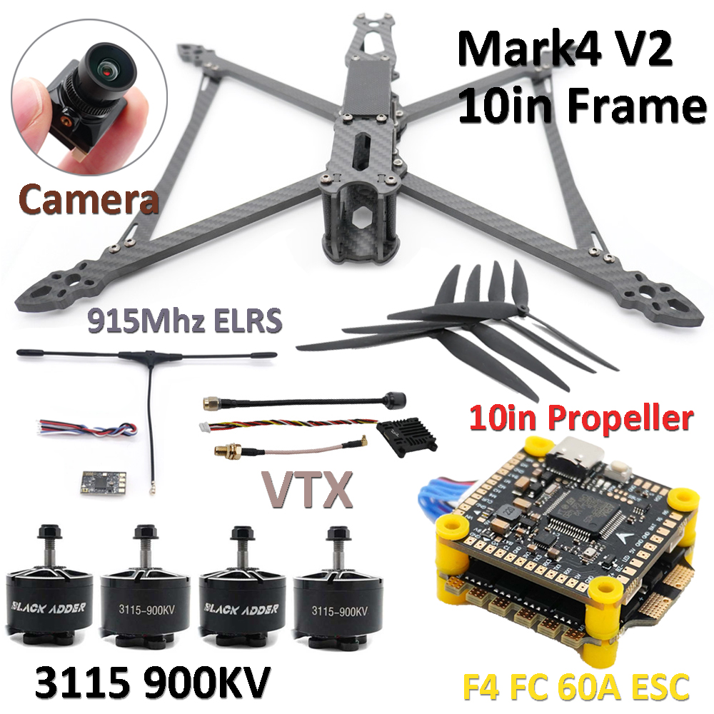 Analog Fpv Camera - Mark4 V2 10in الإطار كومبو مجموعة
