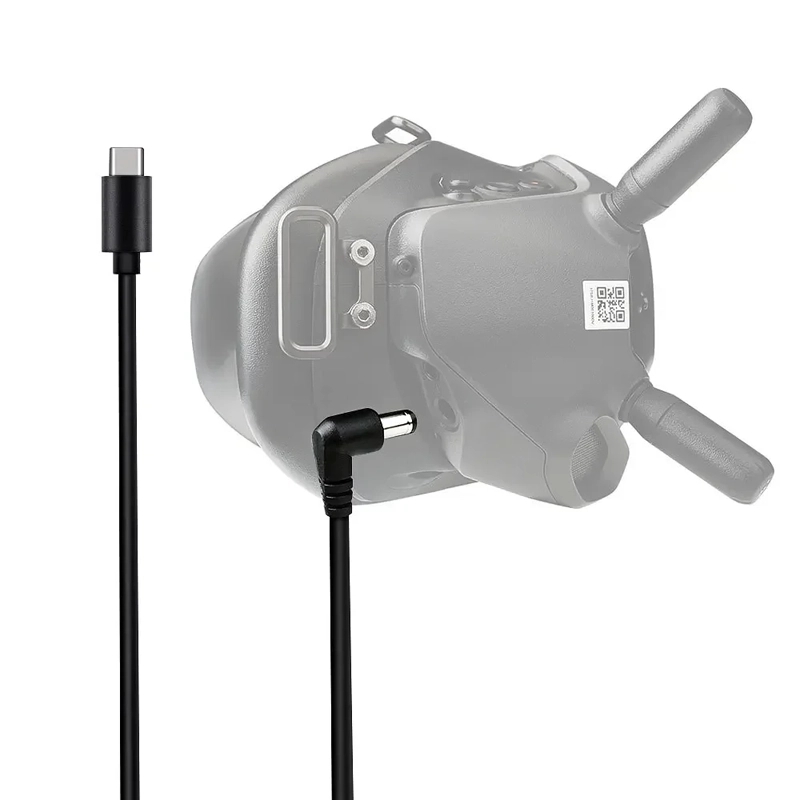 Drone Goggles Dji - كابل بمنفذ Type-C متوافق مع بنك
