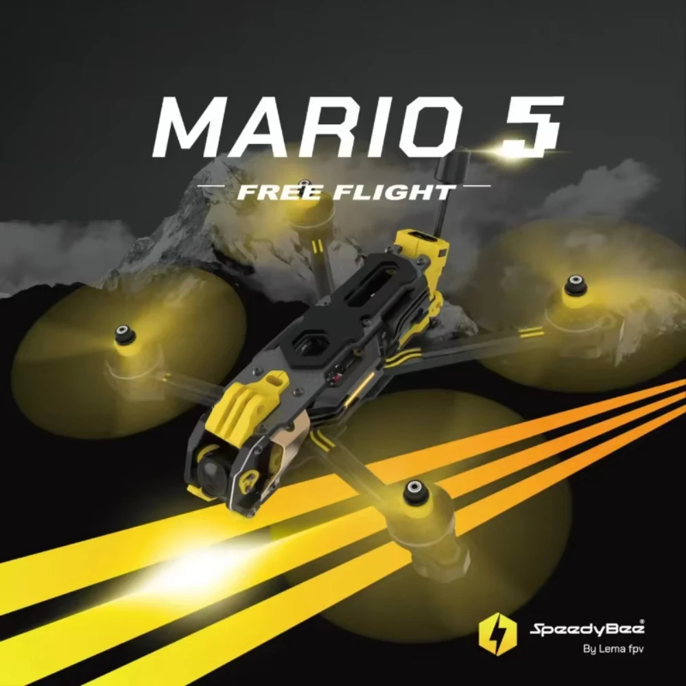 Carbon Fiber Drone Frame - طقم إطار Speedybee Mario 5 O4