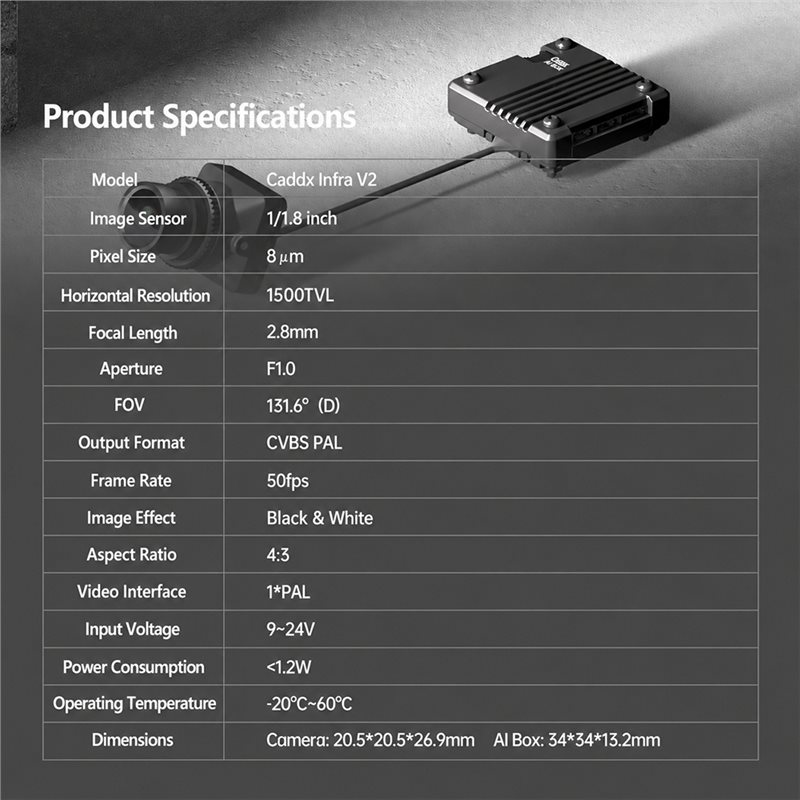 كاميرا FPV تناظرية Infra V2 بد - مراجعة Analog Fpv Camera وسعره