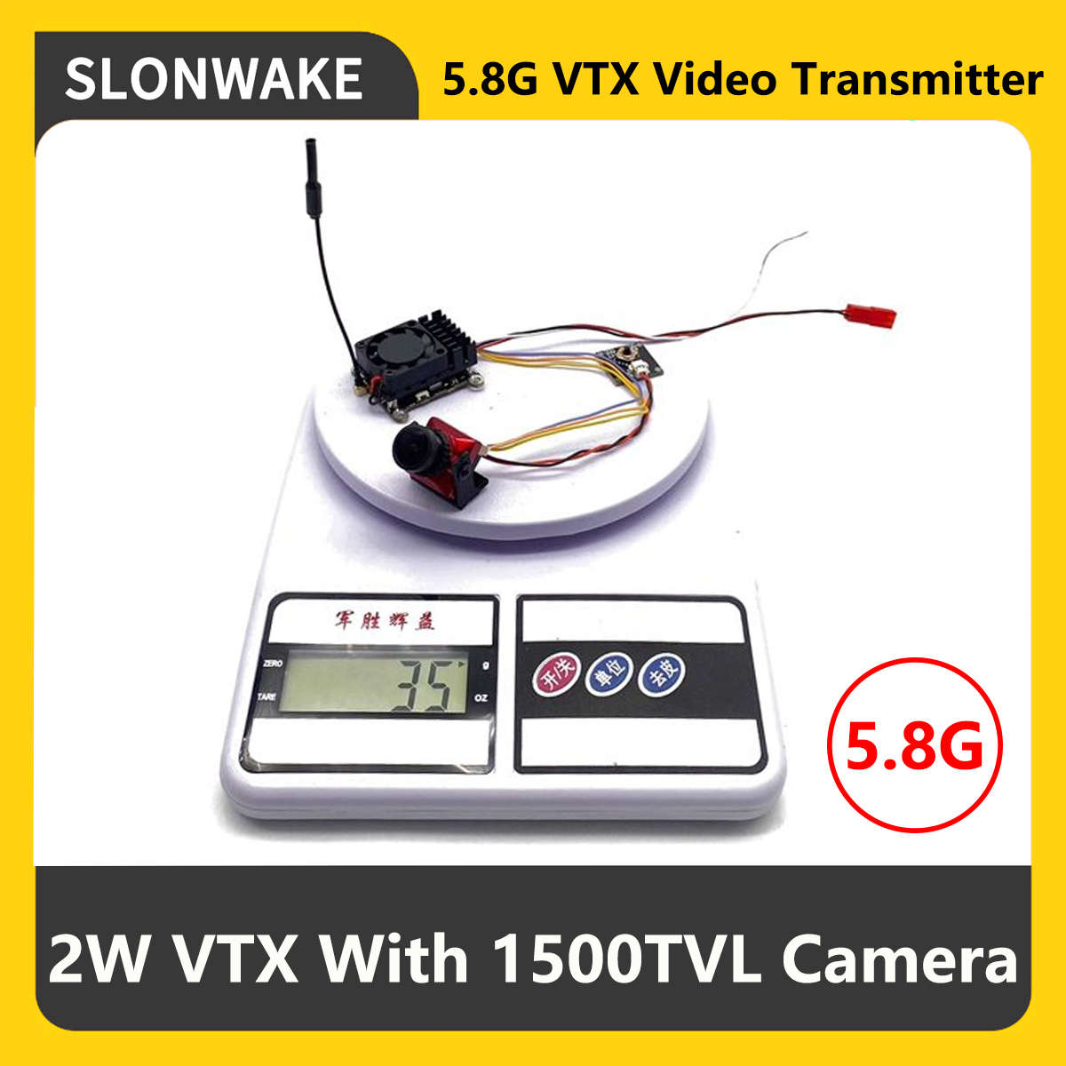 جهاز إرسال SLONWAKE 5.8G 2000m - مراجعة Rc Transmitter وسعره