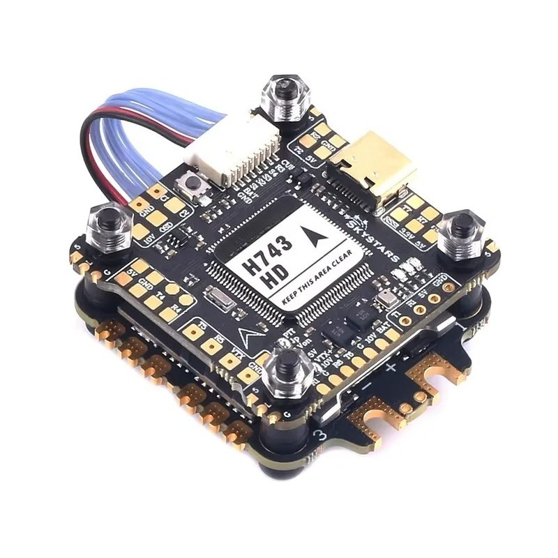 وحدة تحكم طيران SKYSTARS H743  - مراجعة 4 In 1 Esc وسعره