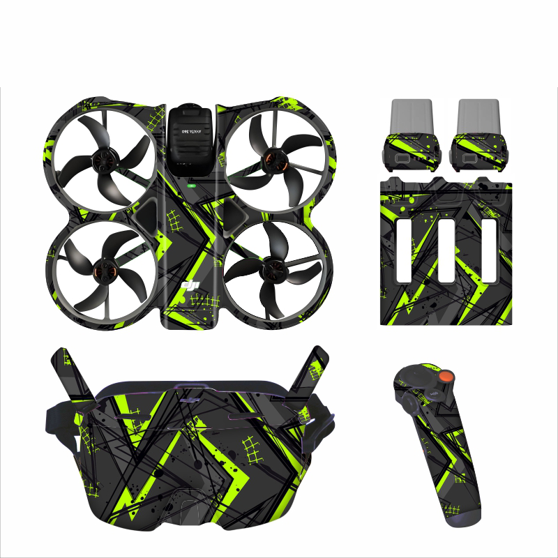 ملصقات واقية ملونة لطائرة DJI  - مراجعة Drone Goggles Dji وسعره